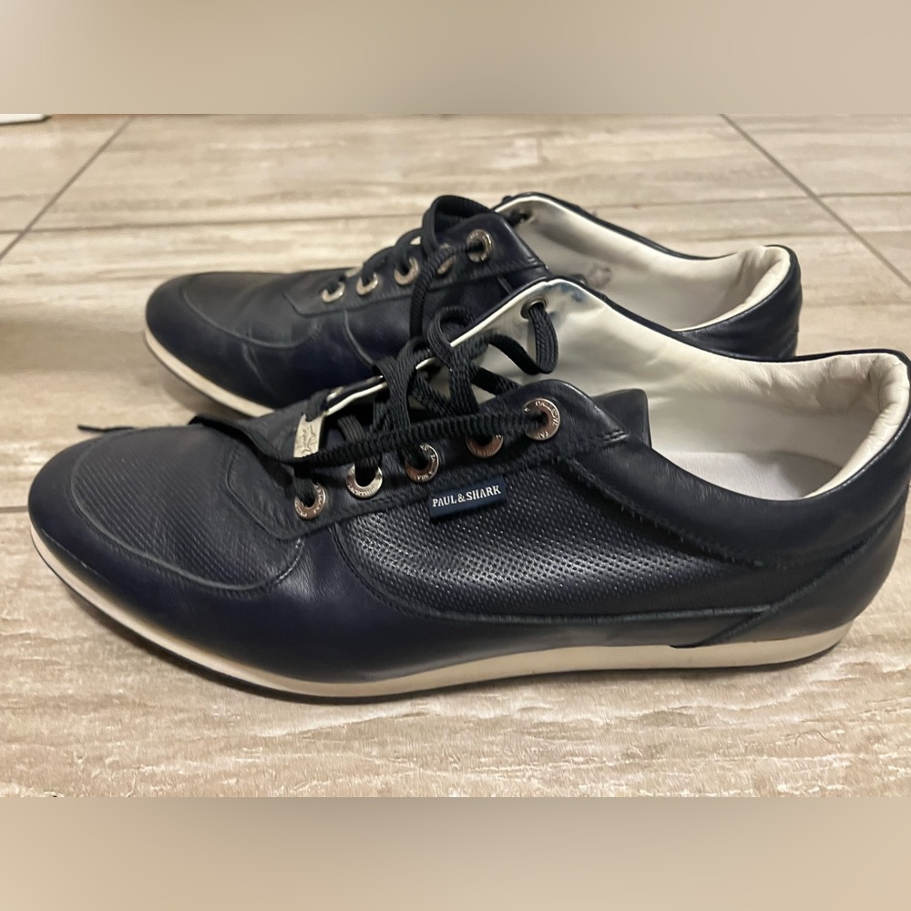 Paul & Shark Black Leather Men's Shoes - Picture 3 of 8